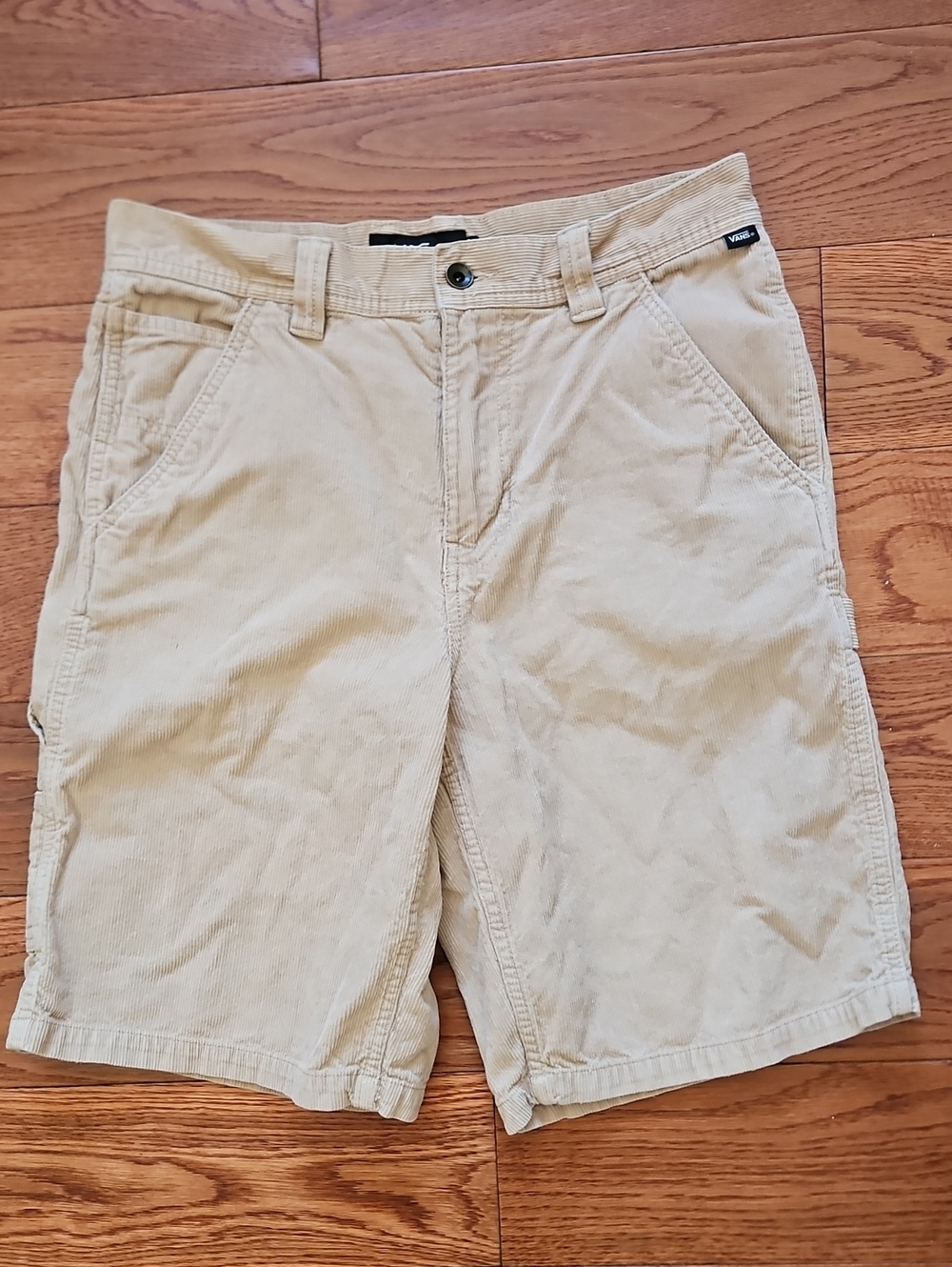 Vans Men's Light Khaki Corduroy Cargo Shorts